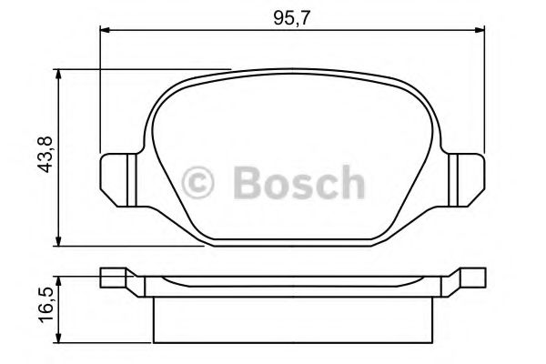 Тормозные колодки BOSCH 0 986 495 291