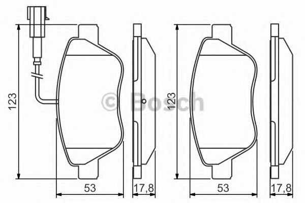 Тормозные колодки BOSCH 0 986 495 342