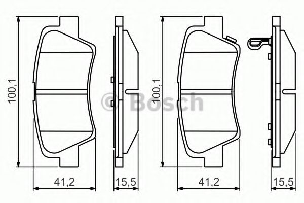 Тормозные колодки BOSCH 0 986 495 351