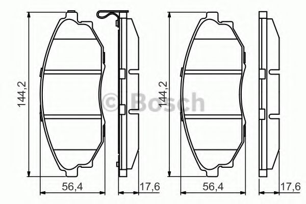 Тормозные колодки BOSCH 0 986 495 353