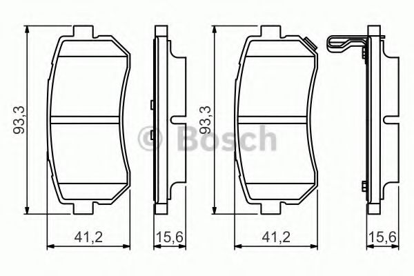Тормозные колодки BOSCH 0 986 495 354