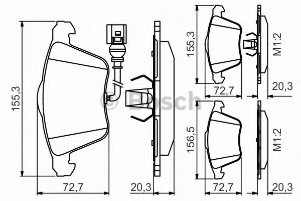 Тормозные колодки BOSCH 0 986 495 356