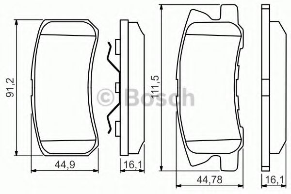 Тормозные колодки BOSCH 0 986 495 357