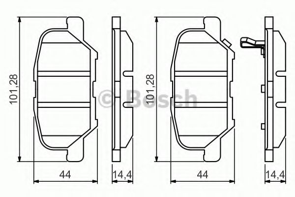Тормозные колодки BOSCH 0 986 495 358