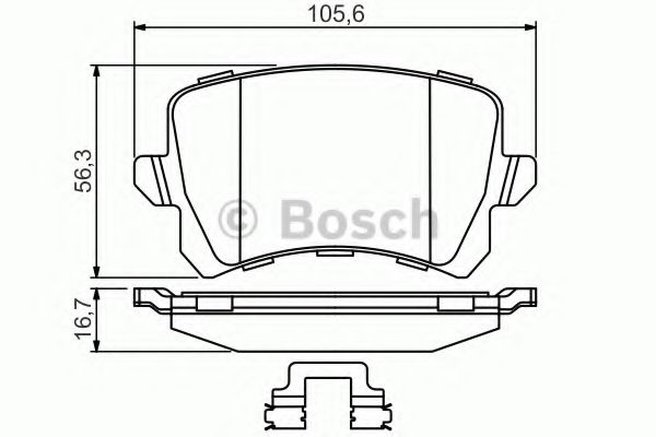 Тормозные колодки BOSCH 0 986 494 626