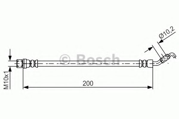 Тормозной шланг BOSCH 1 987 481 658