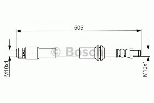 Тормозной шланг BOSCH 1 987 481 675
