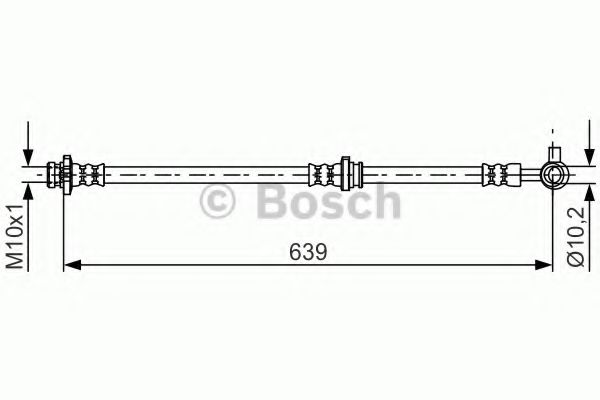 Тормозной шланг BOSCH 1 987 481 697