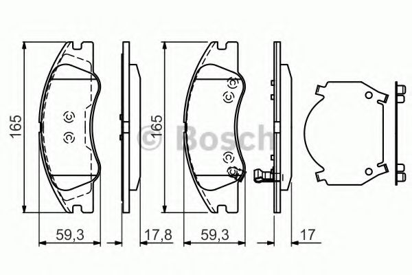 Тормозные колодки BOSCH 0 986 494 577