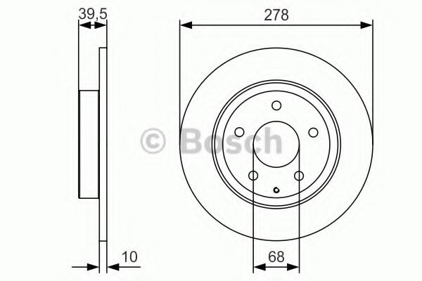 Тормозной диск BOSCH 0 986 479 C22