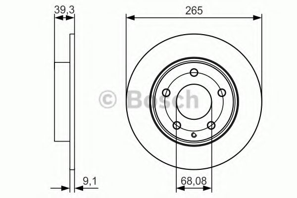 Тормозной диск BOSCH 0 986 479 C26