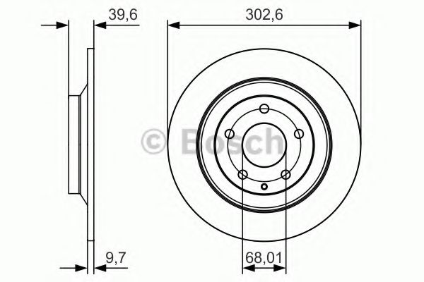 Тормозной диск BOSCH 0 986 479 C28