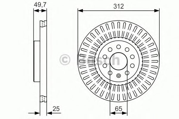 Тормозной диск BOSCH 0 986 479 C29