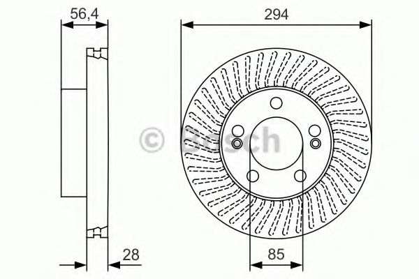 Тормозной диск BOSCH 0 986 479 C31