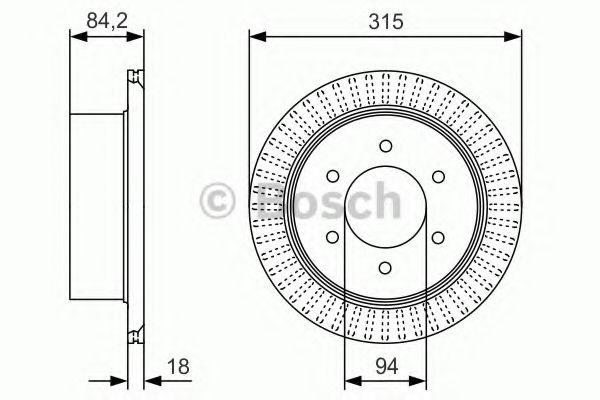 Тормозной диск BOSCH 0 986 479 C32