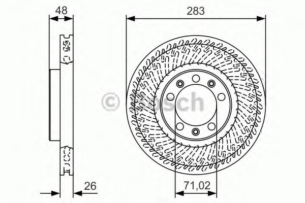 Тормозной диск BOSCH 0 986 479 C33