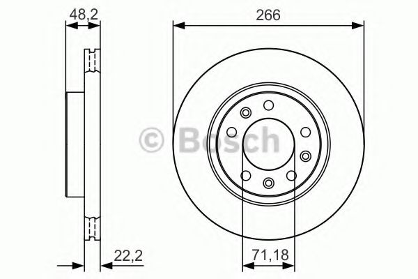 Тормозной диск BOSCH 0 986 479 C34