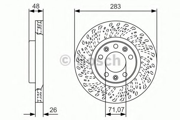 Тормозной диск BOSCH 0 986 479 C35