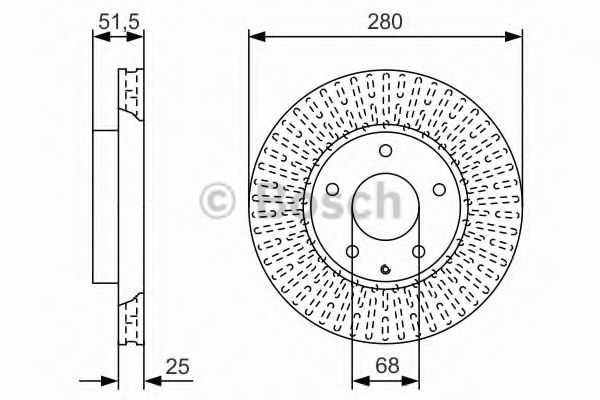 Тормозной диск BOSCH 0 986 479 C36