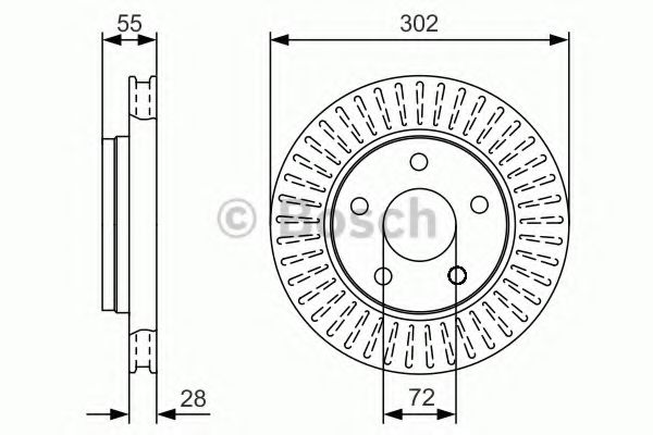 Тормозной диск BOSCH 0 986 479 C38