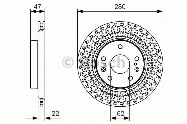 Тормозной диск BOSCH 0 986 479 C40