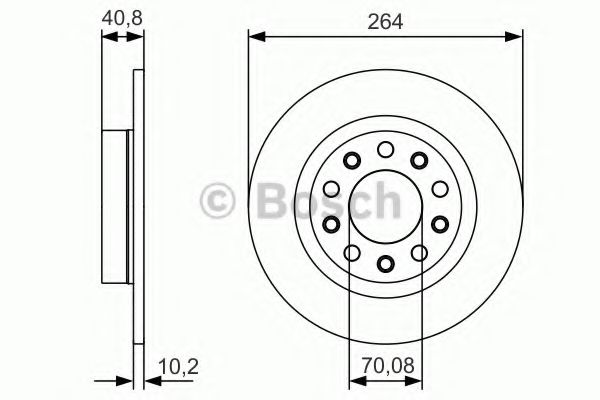 Тормозной диск BOSCH 0 986 479 C41