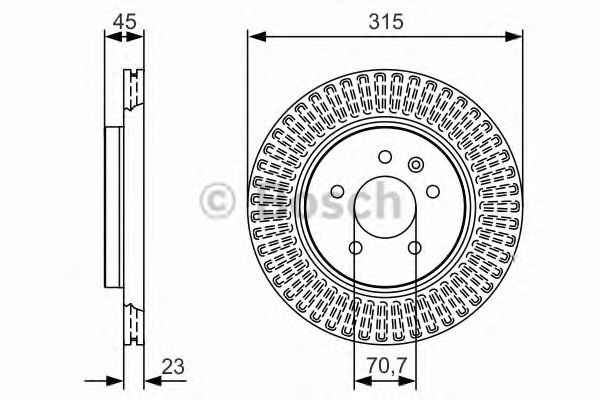 Тормозной диск BOSCH 0 986 479 C46