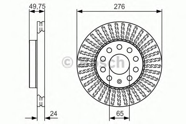 Тормозной диск BOSCH 0 986 479 C47