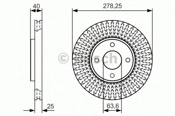Тормозной диск BOSCH 0 986 479 C48