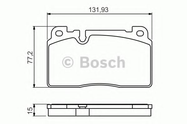 Тормозные колодки BOSCH 0 986 494 702