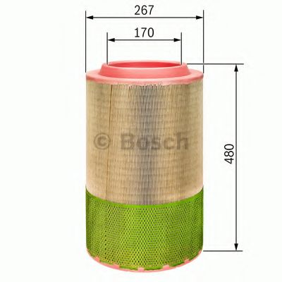 Повітряний фільтр BOSCH F 026 400 249