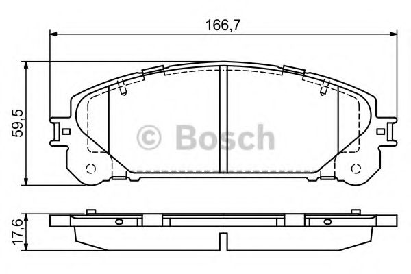 Тормозные колодки BOSCH 0 986 494 686