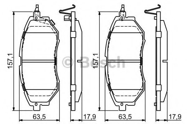 Тормозные колодки BOSCH 0 986 494 679