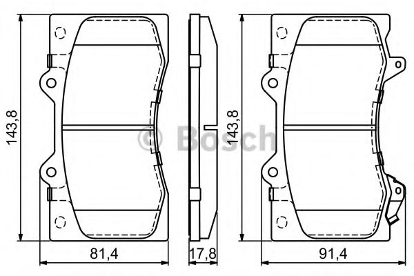 Гальмівні колодки BOSCH 0 986 494 693