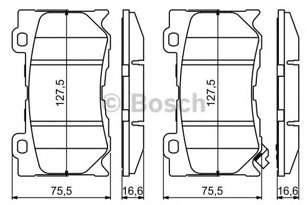 Тормозные колодки BOSCH 0 986 494 707