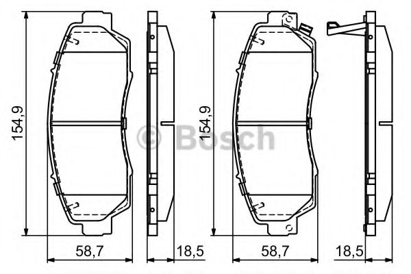 Тормозные колодки BOSCH 0 986 494 685