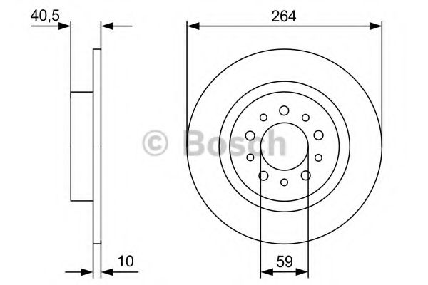 Тормозной диск BOSCH 0 986 479 C98