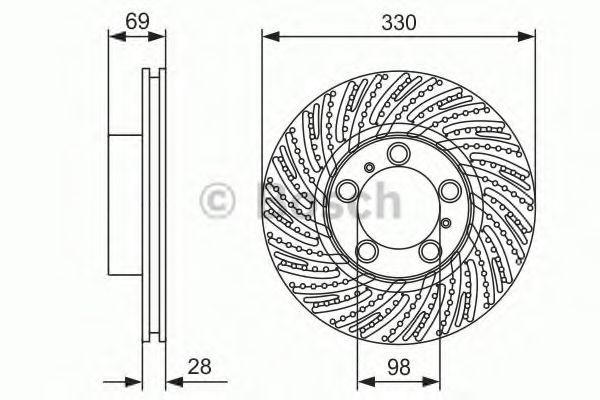 Тормозной диск BOSCH 0 986 479 D24