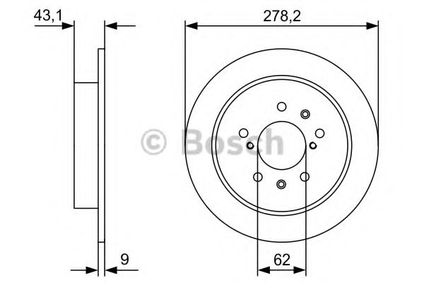 Тормозной диск BOSCH 0 986 479 D34