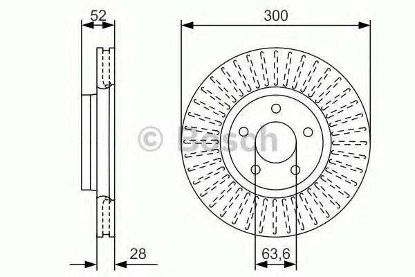 Тормозной диск BOSCH 0 986 479 D38