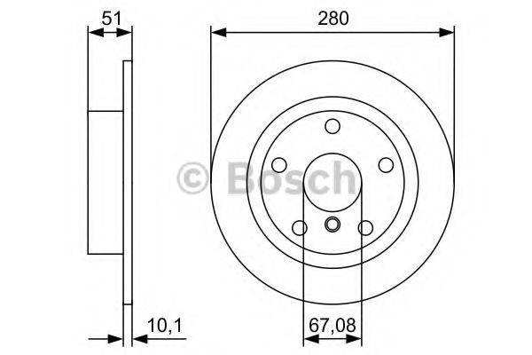 Гальмівний диск BOSCH 0 986 479 C92