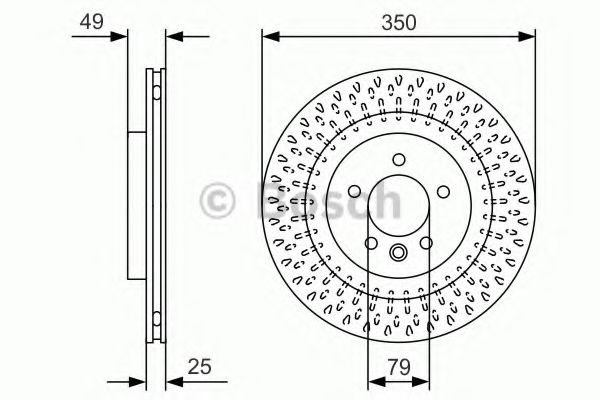 Тормозной диск BOSCH 0 986 479 D31