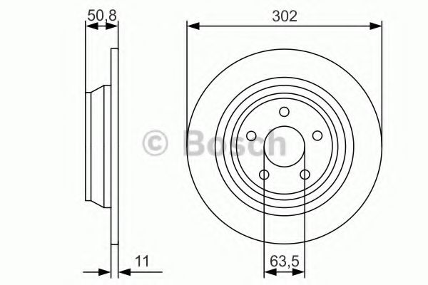 Тормозной диск BOSCH 0 986 479 D37