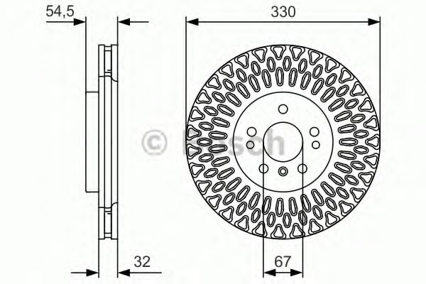 Тормозной диск BOSCH 0 986 479 D08