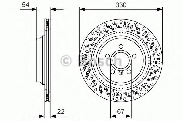 Тормозной диск BOSCH 0 986 479 D11