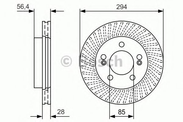 Тормозной диск BOSCH 0 986 479 D32