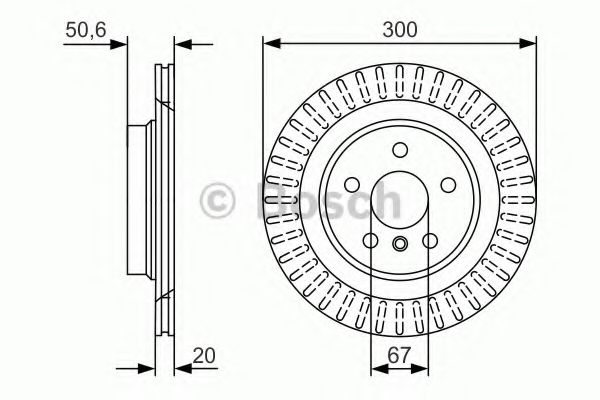 Тормозной диск BOSCH 0 986 479 C95