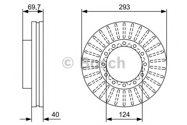 Тормозной диск BOSCH 0 986 479 D14