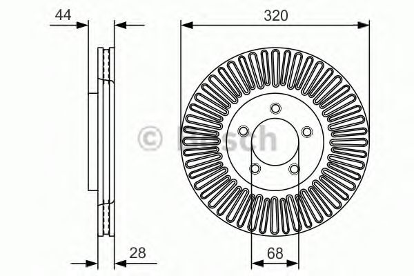Тормозной диск BOSCH 0 986 479 D19