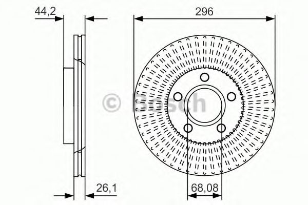 Тормозной диск BOSCH 0 986 479 D15
